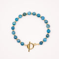 CIRCÉ | Blue Apatite and 18 and 24 carat gold-plated bracelet-0